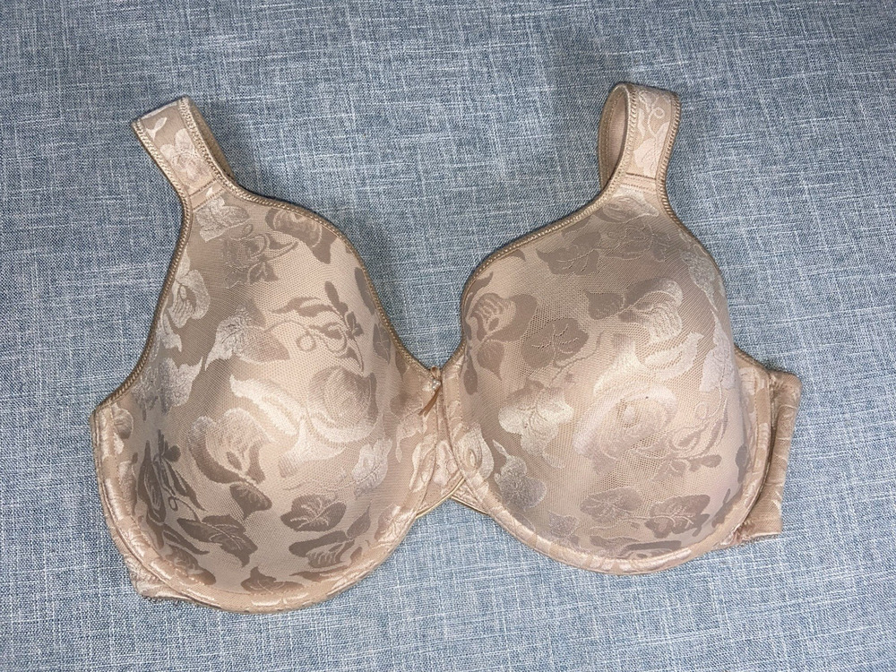 Wacoal Awareness Full Figure Underwire Bra Women's Size 38 DDD Lace 853167 Beige